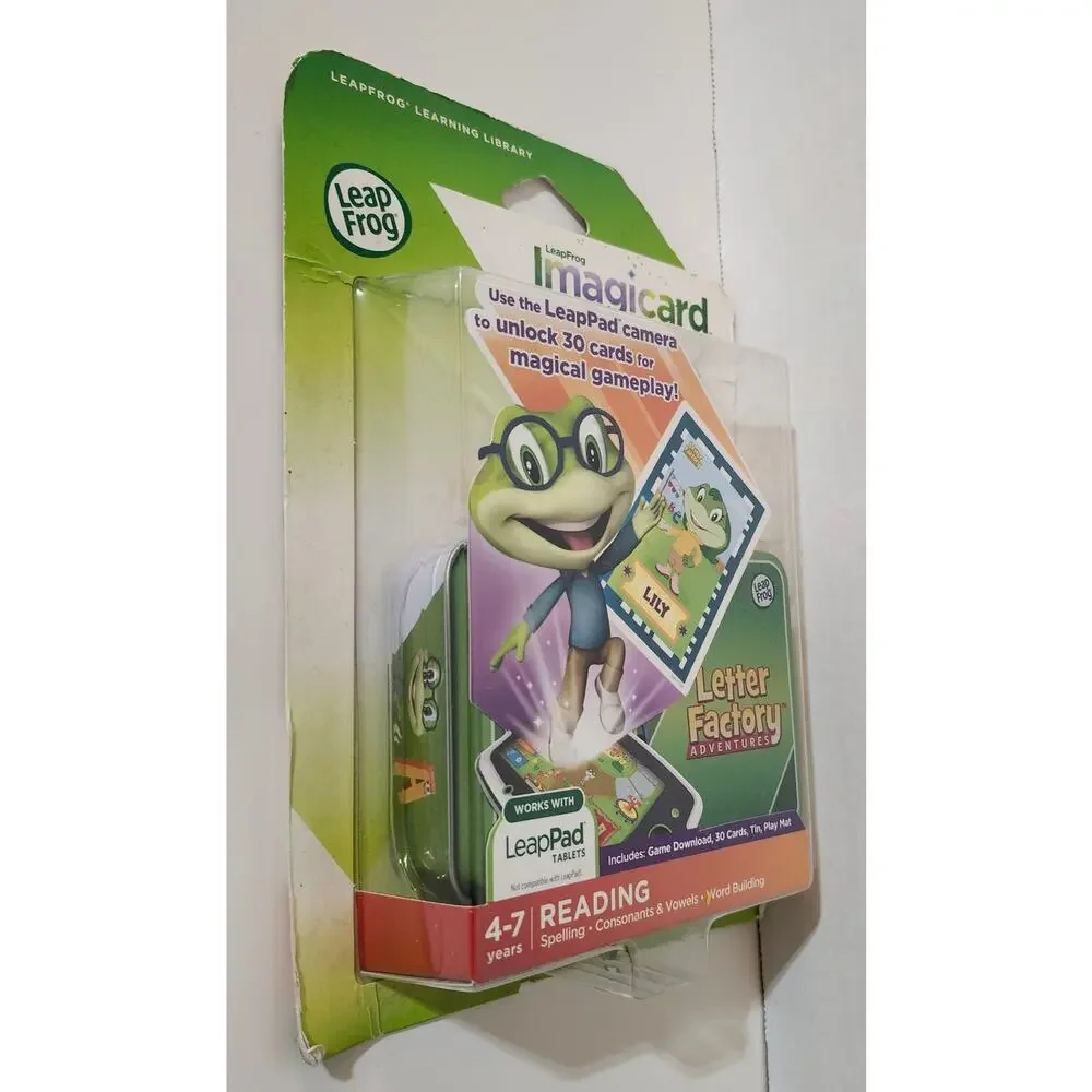 LeapFrog Imagicard Letter Factory Adventures Reading 4-7 New Sealed
